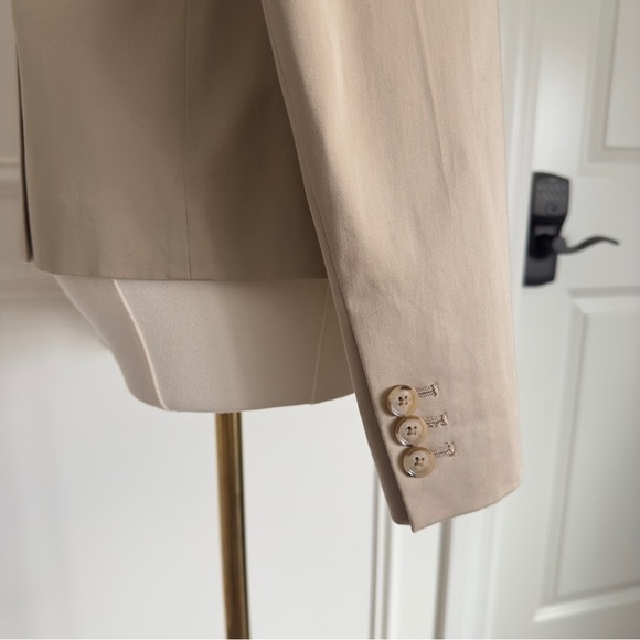 Banana Republic Women's Blazer Jacket Beige Single Button Size 0 - Picture 4 of 10
